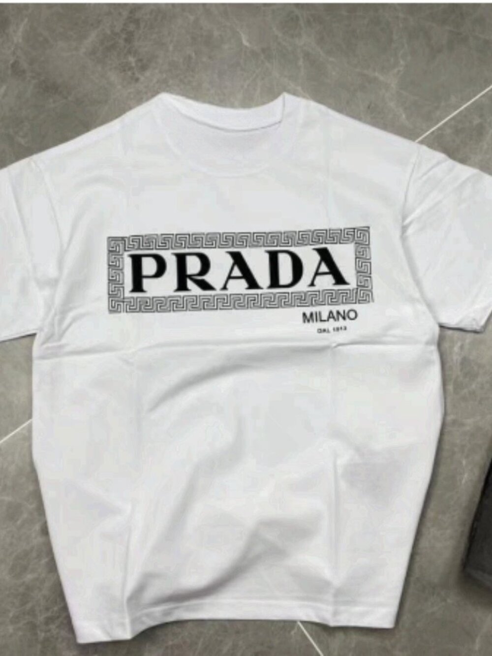 Milano Italy Luxury Designer Style Box Graphic T-Shirt White